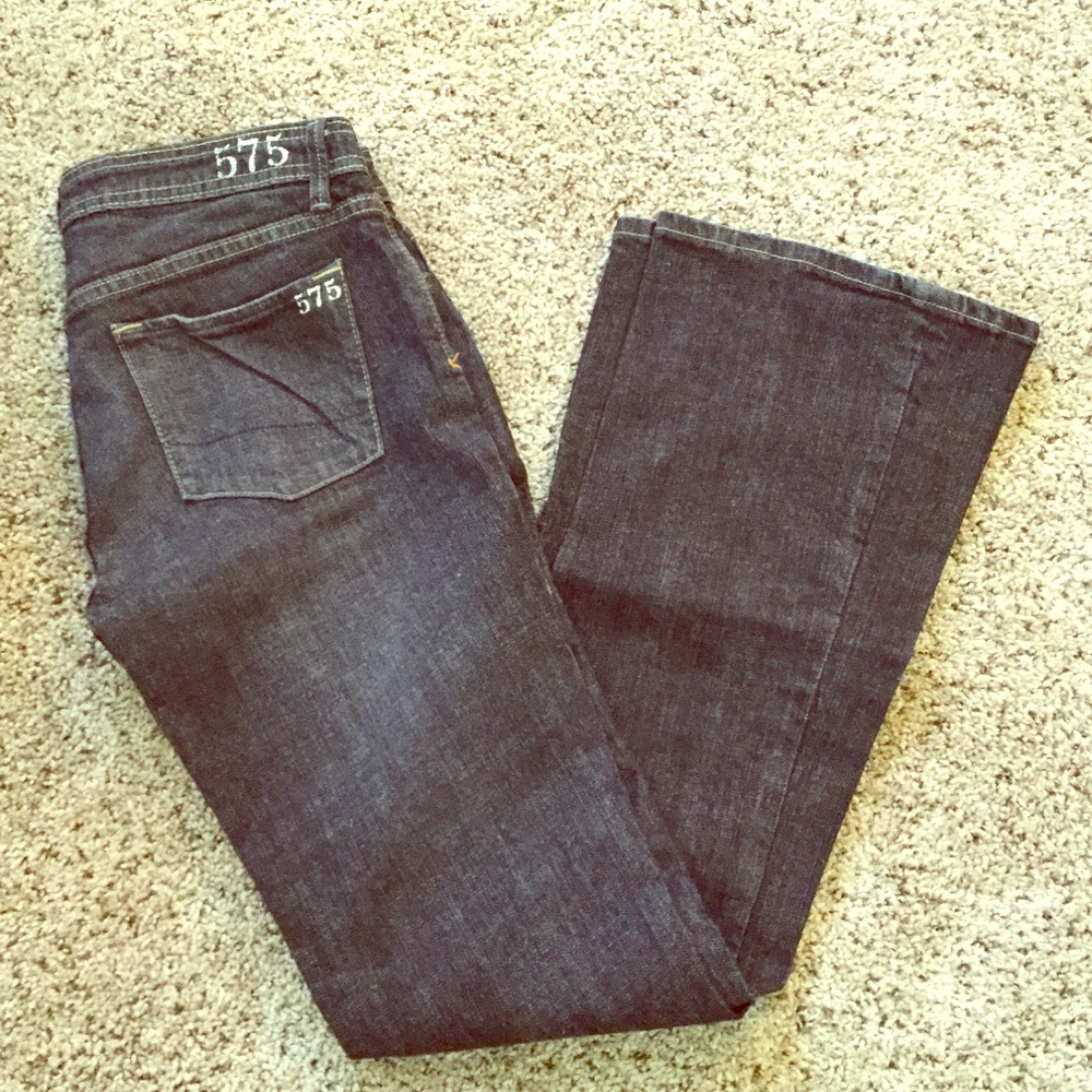 575 extra dark wash boot cut jeans
